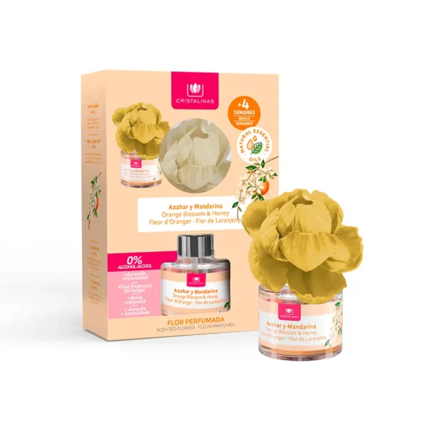 Cristalinas Scented Flower Air Freshener 40ML - Orange Blossom - Image 2