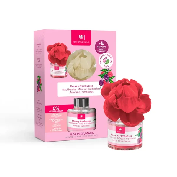 Cristalinas Scented Flower Air Freshener Blackberries & Raspberries 40ml - Image 2