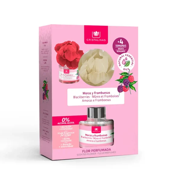 Cristalinas Scented Flower Air Freshener Blackberries & Raspberries 40ml - Image 3