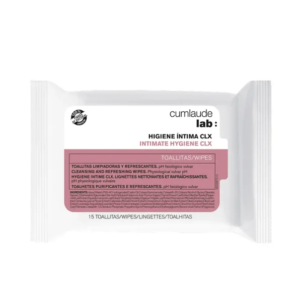 CuMLAUDE LAB Intimate Hygiene Wipes 15 Units