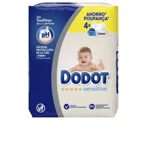 Dodot Sensitive PH Natural Baby Wipes 216 Units