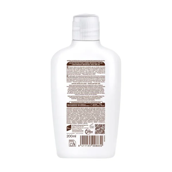 ECRAN SUNNIQUE BRONCEA+ SPF 30 Protective Milk 200ml - Image 2