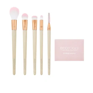 Ecotools Starry Eye Brush Set with Matte Paper - 6 Pieces