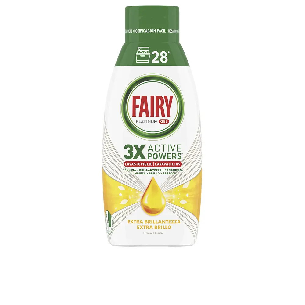 Fairy Platinum Dishwasher Gel Lemon