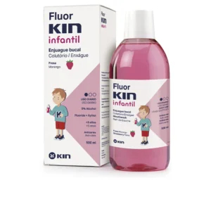 Fluorkin Infantil Anti-Cavity Mouthwash Strawberry 500ml