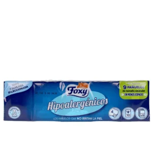 Foxy Hypoallergenic Tissues 10 Pack of 9 Units