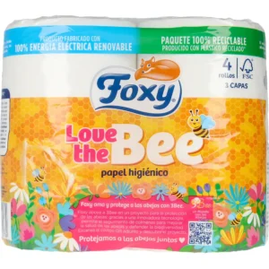 Foxy Love The Bee 3-Ply Toilet Paper - 4 Rolls