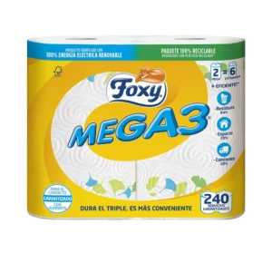 Foxy Mega3 Triple Duration Kitchen Paper 2 Rolls