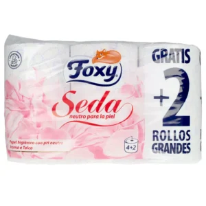 Foxy Talcum Scented 3-Ply Toilet Paper 6 Rolls