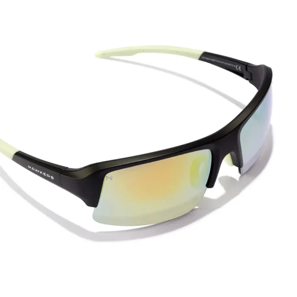 Hawkers Black Acid Sunglasses - Yellow & Black - Image 2