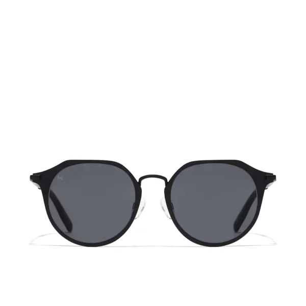 Hawkers Black Dark Blue Round Sunglasses