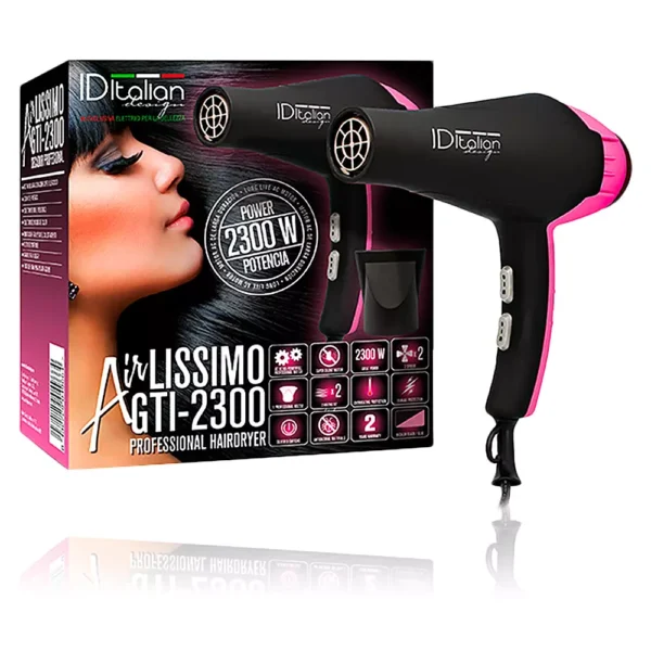 ID ITALIAN AIRLISSIMO GTI 2300 Professional Hair Dryer - Pink