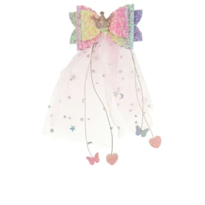 INCA Crocodile Clip Bow and Tulle for Kids