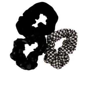 INCA Ponytail Holders Set with Different Textures