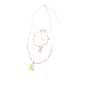 Inca BFF Collar and Bracelet Set for Kids - 2 Pieces