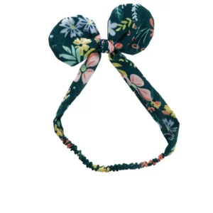 Inca Flower Print Elastic Ribbon With Bow - 1 Unit