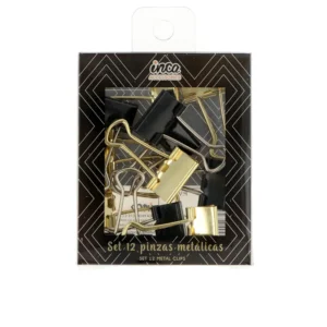 Inca Metallic Tongs Black and Gold