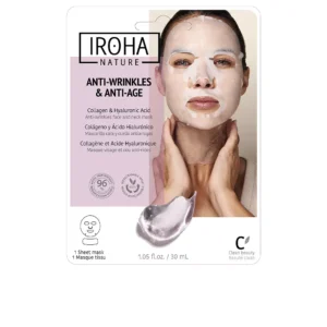 Iroha 100% Cotton Face & Neck Mask - Collagen Anti-Age