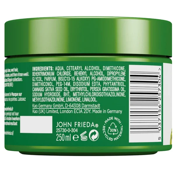 John Frieda Detox & Repair Hair Mask 250ML - Image 2