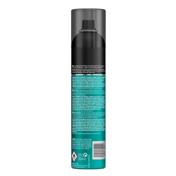 John Frieda Luxurious Volume Hair Spray 250ML - Image 2