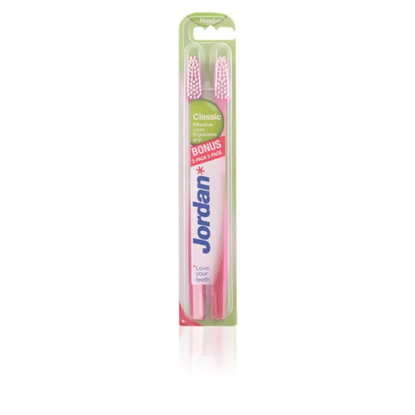 Jordan Classic Hard Toothbrush - Pack of 2