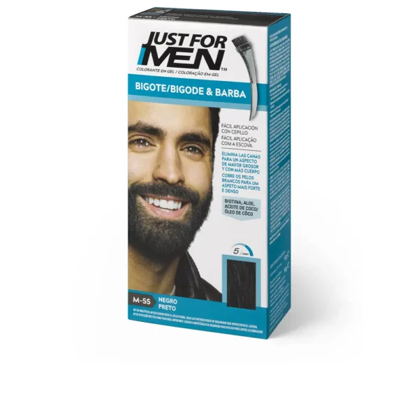 Just For Men Gel Mustache & Beard Color #Black 15ML