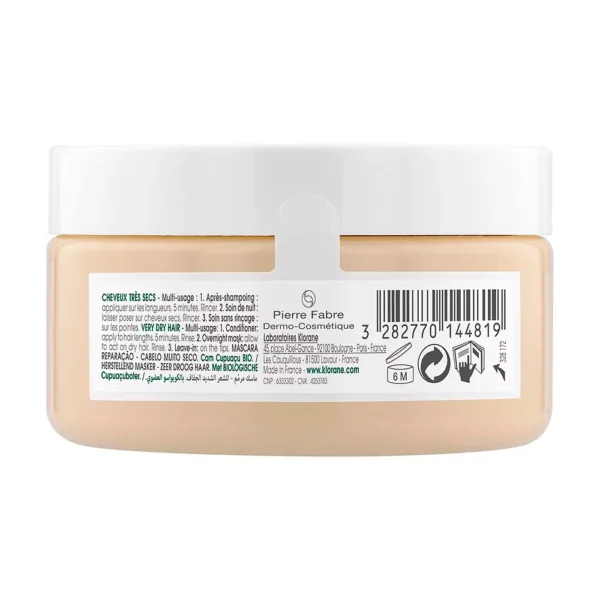 Klorane Cupuaçu Bio Repairing Mask 150ML for Very Dry Hair - Image 2