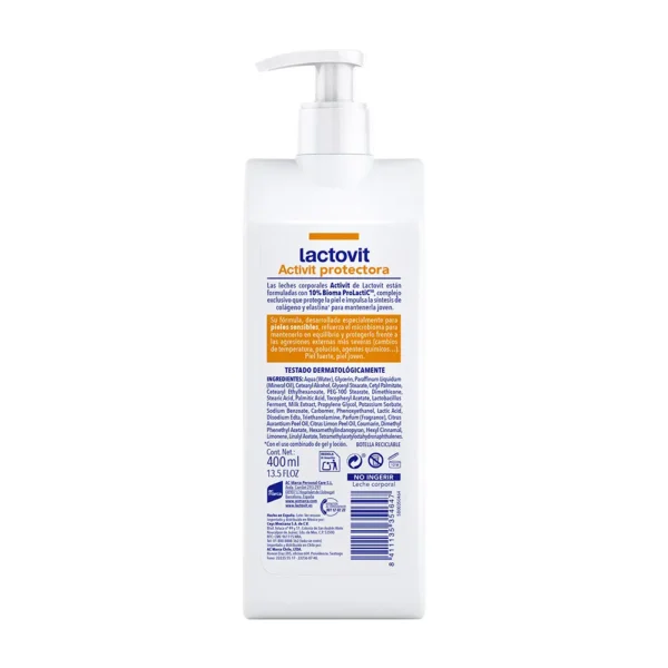 Lactovit Activit Protector Body Lotion 400ML - Image 2