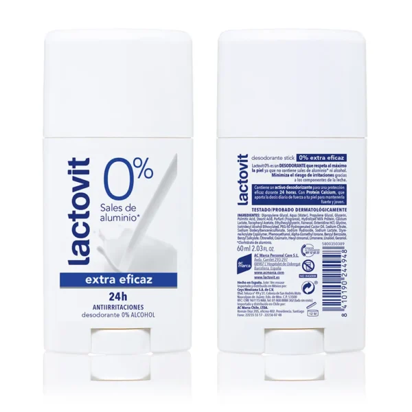 Lactovit Original Extra Eficaz Deo Stick 60ML - Image 2