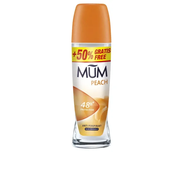 MUM Peach Roll-On Deodorant 75ml - Alcohol Free