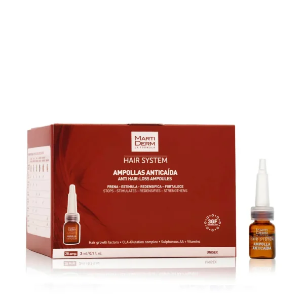 Martiderm Hair System Anti-Hair Loss Ampoules 28 x 3ML - Image 2