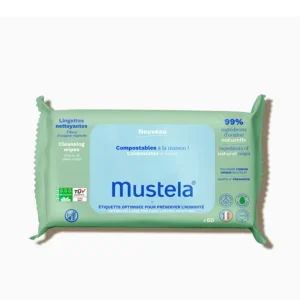 Mustela Bio Compostable Cleaning Wipes - 60 Units