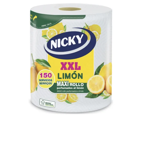 NICKY XXL Lemon Maxi Scented Kitchen Roll - 150 Units