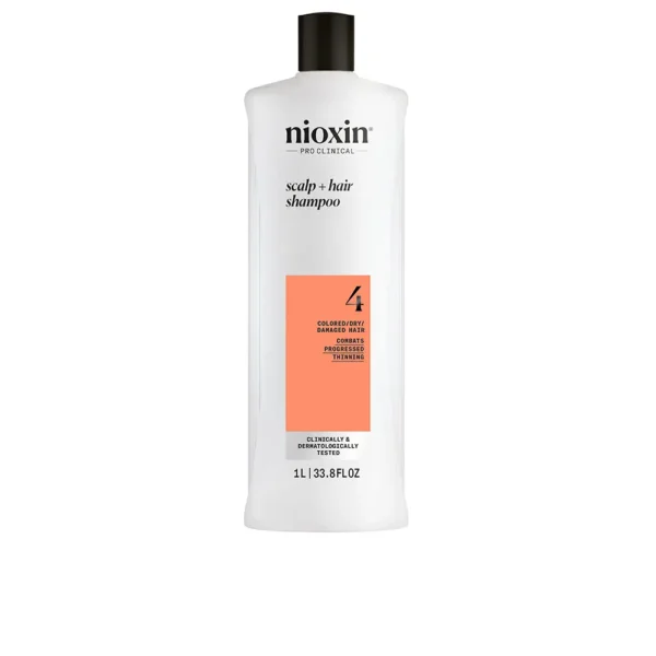 NIOXIN System 4 Shampoo for Dyed and Damaged Hair 1000ML