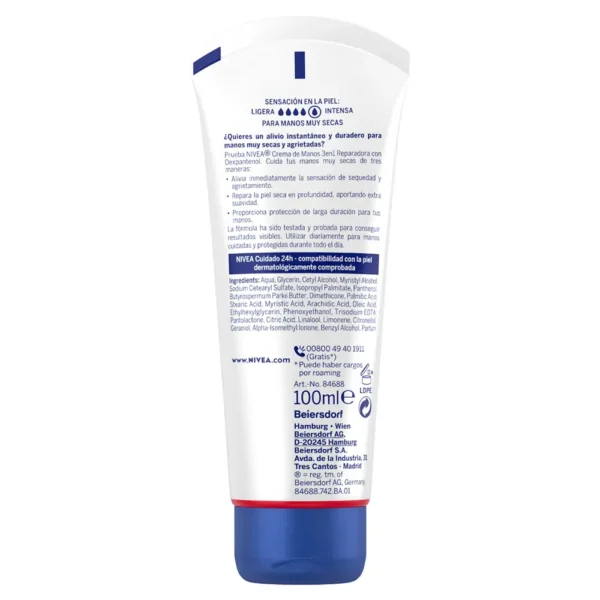 NIVEA 3-in-1 Repairing Hand Cream 100ML - Image 2