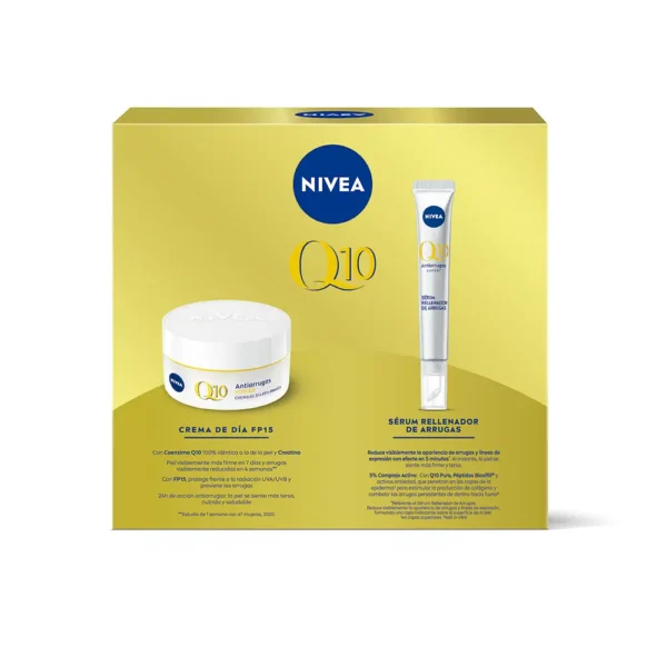 NIVEA Q10 Anti-Aging Treatment Set - 2 Pcs Firmness Cream & Serum - Image 2