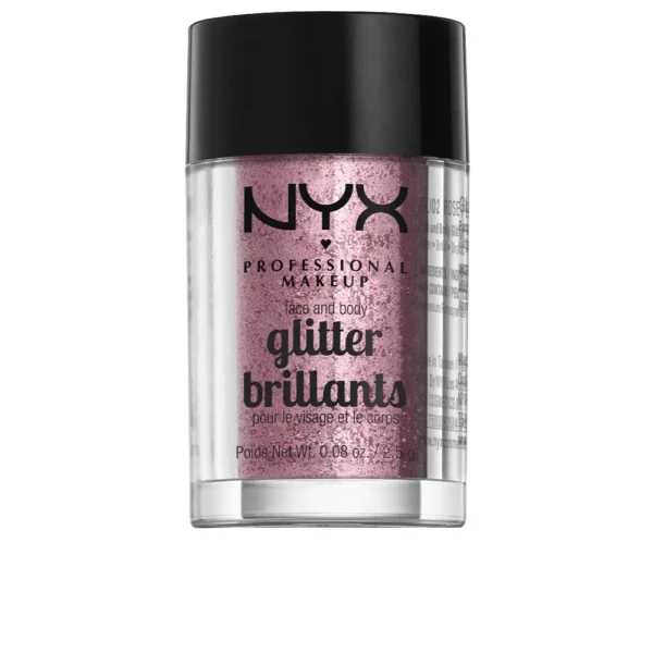NYX Glitter Brillants Face And Body #Rose 2.5g