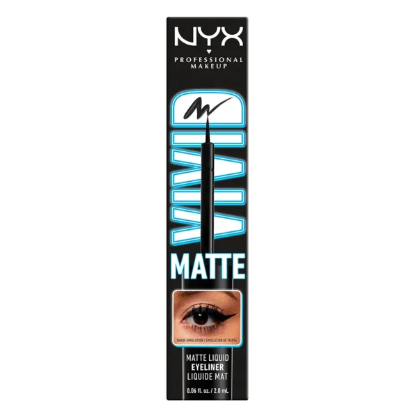 NYX Vivid Matte Liquid Liner #Black 2ML - Image 3