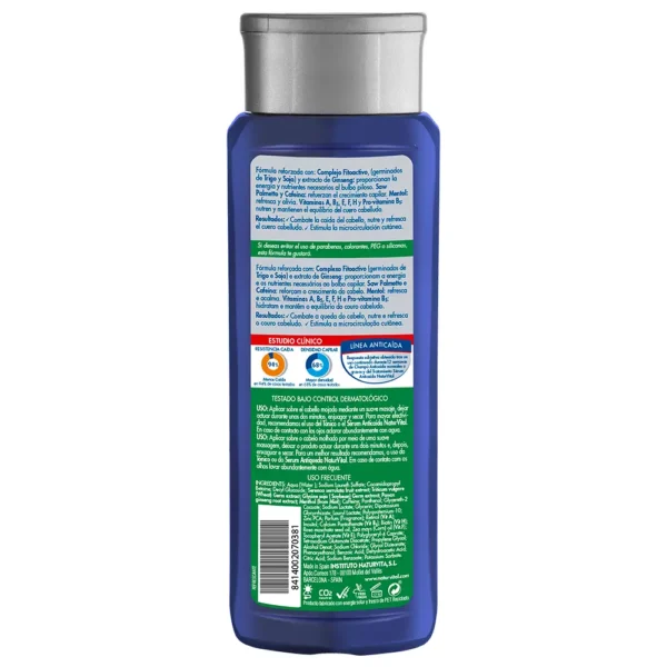 Natur Vital Anti-Hair Loss Shampoo 300ML - Refreshing Mint - Image 2