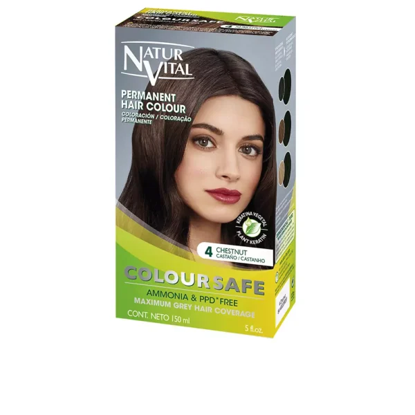 Natur Vital Coloursafe Permanent Dye 4 Brown 150ml