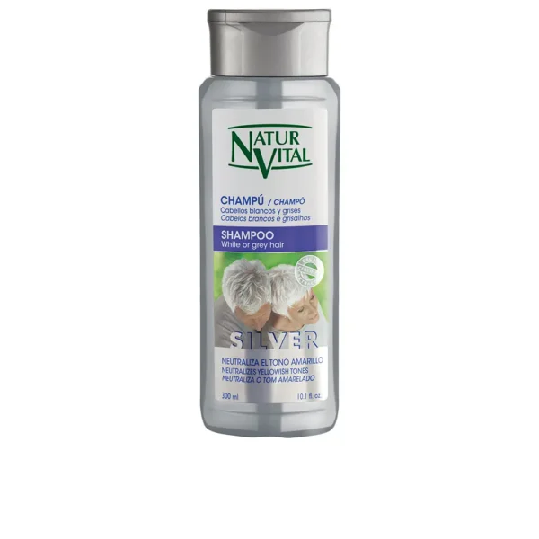Natur Vital Silver Shampoo for White and Grey Hair 300ML