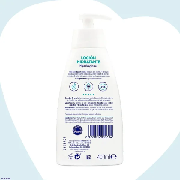 Nenuco Sensitive Moisturizing Lotion 400ML - Image 2