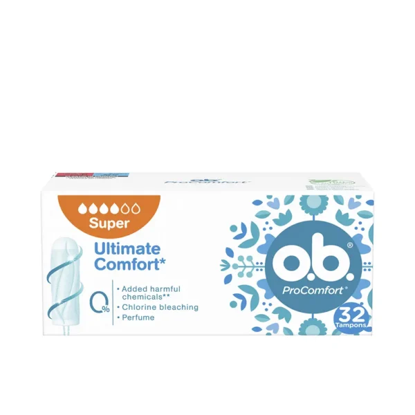 O.B. ProComfort Super Tampons 32 Count