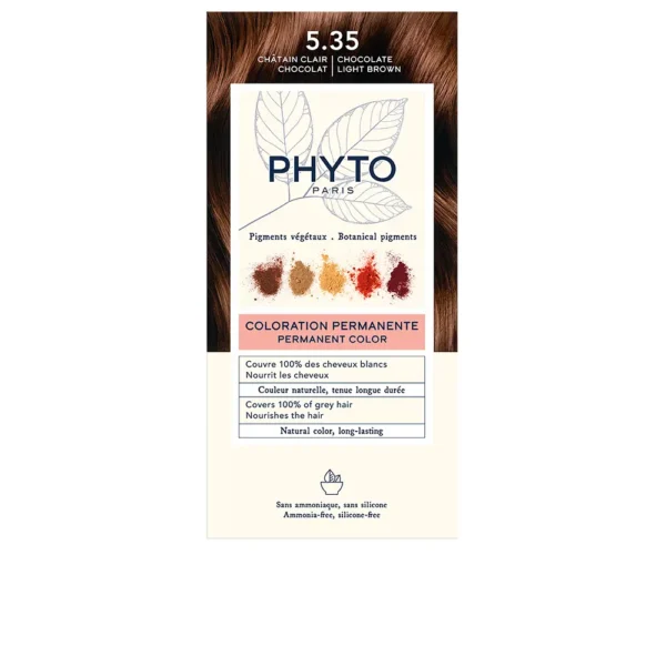 PhytoColor 5.35 Light Chocolate Brown Hair Color 4 Units