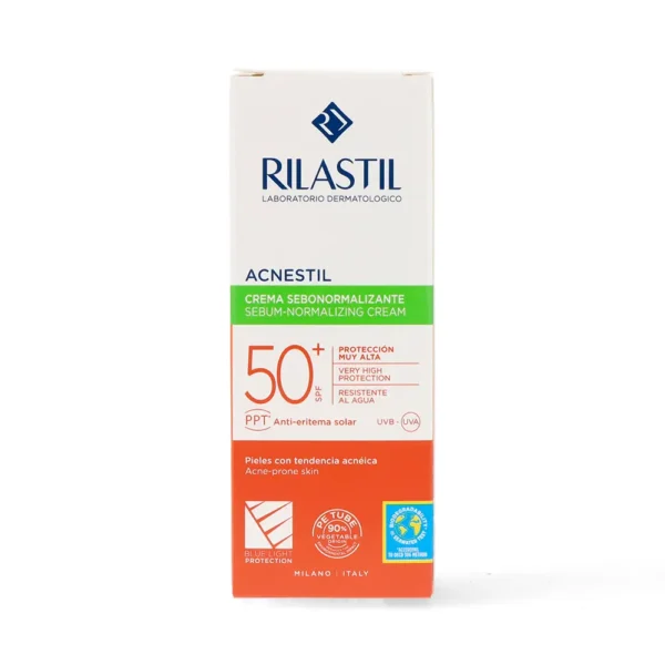 Rilastil Acnestil Sunscreen SPF 50+ 40ml - Anti-Imperfections - Image 2