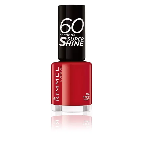 Rimmel London 60 Seconds Super Shine Nail Polish - #320 Rapid Ruby