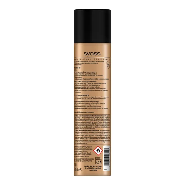 SYOSS Keratin Lacquer Hair Spray 300ML - Image 2