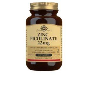 Solgar Picolinato Zinc 22 Mg 100 Tablets