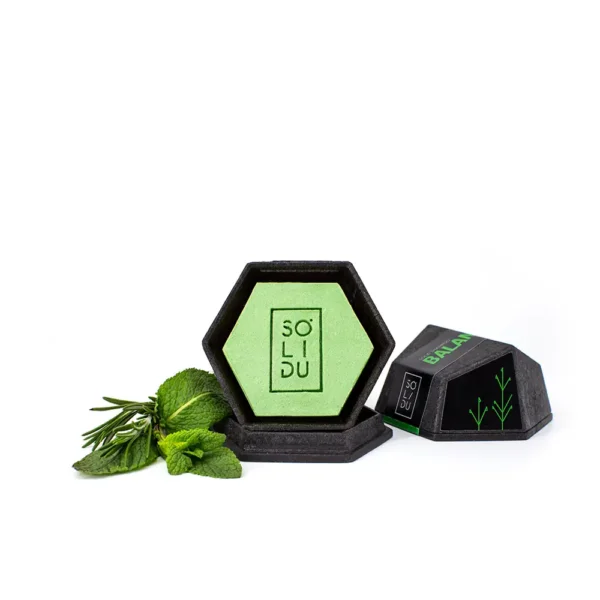 Solidu Rosemary & Mint Shampoo Bar 70g for Oily Hair - Image 2