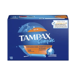 TAMPAX Compak Super Plus Tampons 18 Count